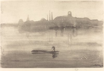 ノクターン、1878年。 作： James Abbott McNeill Whistler