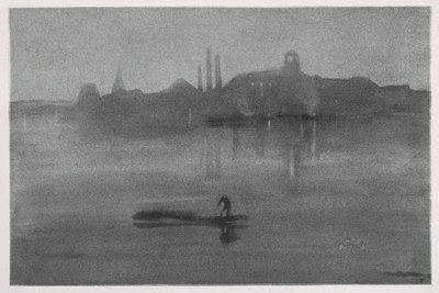 ノクターン、1878年。 作： James Abbott McNeill Whistler