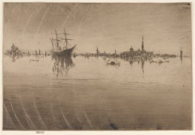 ノクターン、1879-1880。 作： James Abbott McNeill Whistler