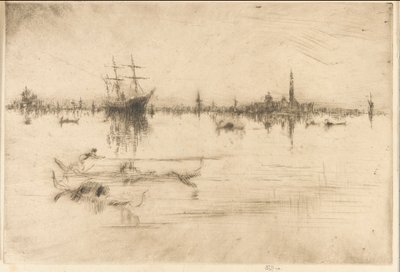ノクターン、1879-1880。 作： James Abbott McNeill Whistler