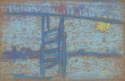 ノクターン: バタシー橋、1872-1873。 作： James Abbott McNeill Whistler