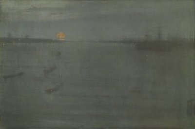 ノクターン：青と金 - サウサンプトンウォーター、1872年。 作： James Abbott McNeill Whistler