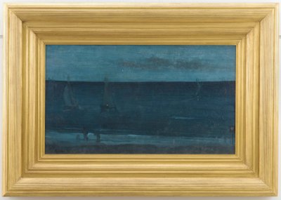 ノクターン：青と銀 - ボグナー、1871年から1876年。 作： James Abbott McNeill Whistler