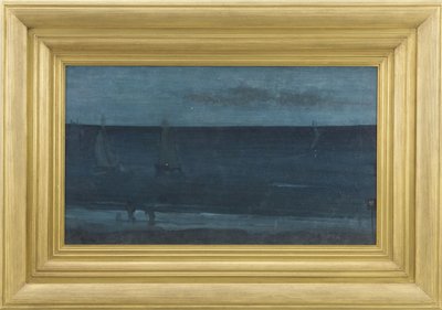 ノクターン：青と銀-ボグナー、1871-76 作： James Abbott McNeill Whistler