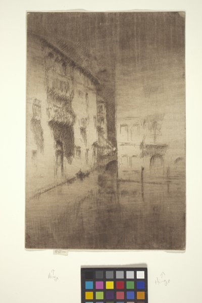 Noturno: Palácios (gravura com limpeza manual) 作： James Abbott McNeill Whistler