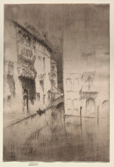 ノクターン：宮殿、c。 1880 作： James Abbott McNeill Whistler