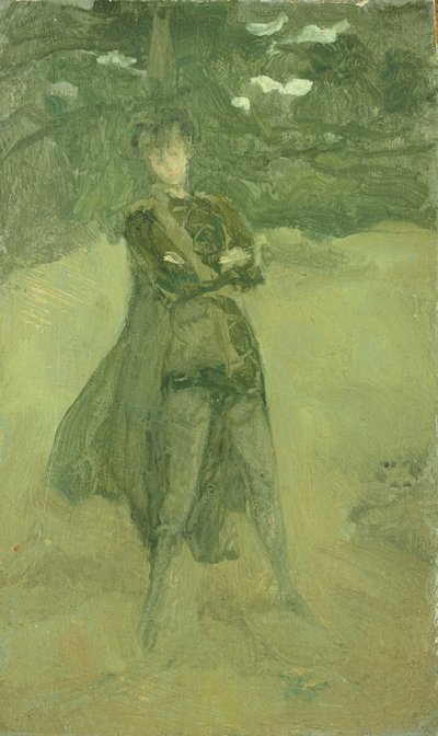 緑と茶色のメモ：クームのオーランド、1884-85年 作： James Abbott McNeill Whistler