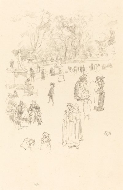 ナースメイド：ルクセンブルグのメイド、1894年。 作： James Abbott McNeill Whistler
