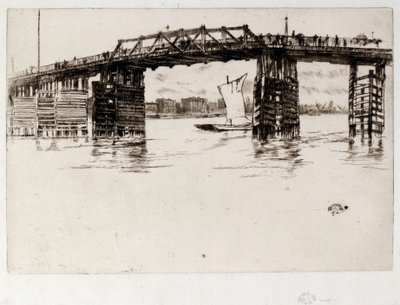 オールドバタシーブリッジ 作： James Abbott McNeill Whistler