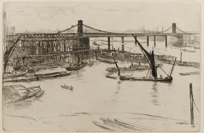 オールド・ハンガーフォード・ブリッジ、1861年 作： James Abbott McNeill Whistler