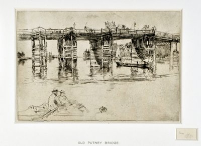 オールドパトニーブリッジ 作： James Abbott McNeill Whistler