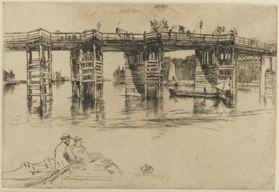 オールドパトニーブリッジ 作： James Abbott McNeill Whistler