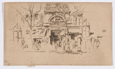 オペラ座の通路 1889-93年頃 （エッチング、インク、紙） 作： James Abbott McNeill Whistler