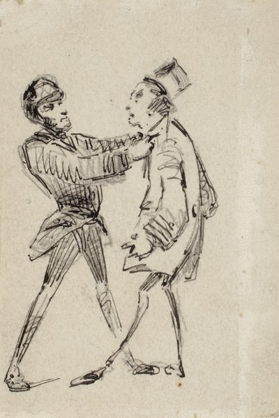 警察官と市民 作： James Abbott McNeill Whistler