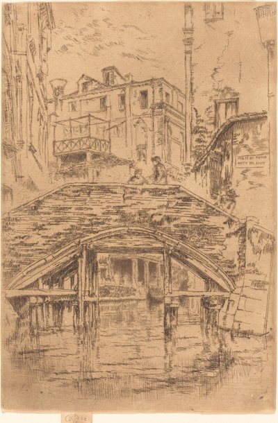 ピオヴァン橋、1880 年。 作： James Abbott McNeill Whistler