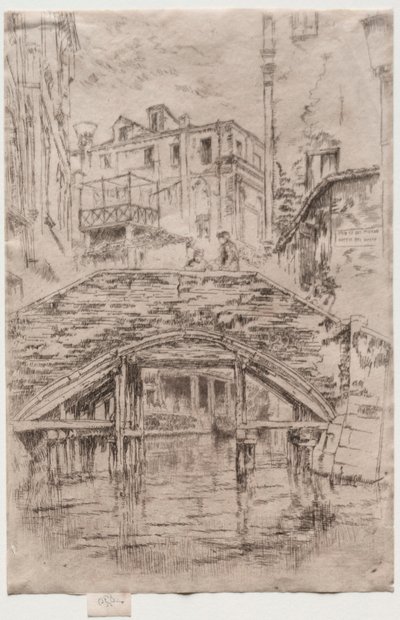 ピオバン橋、1886年。 作： James Abbott McNeill Whistler