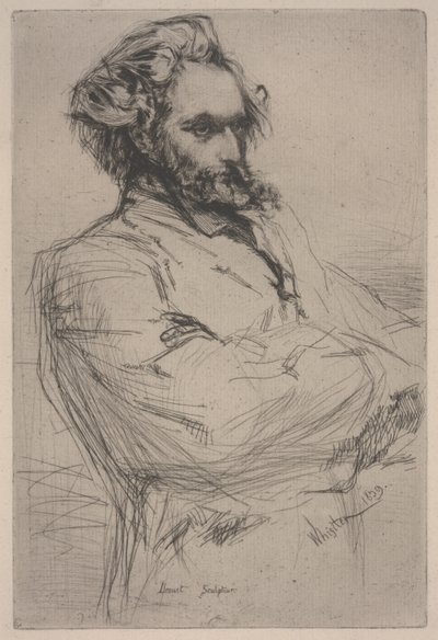 ドルーエの肖像 作： James Abbott McNeill Whistler