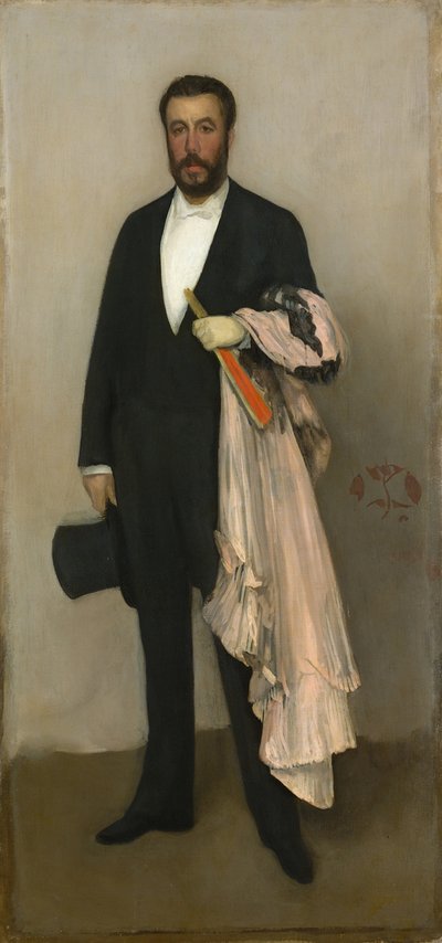セオドア・デュレの肖像、1883 作： James Abbott McNeill Whistler