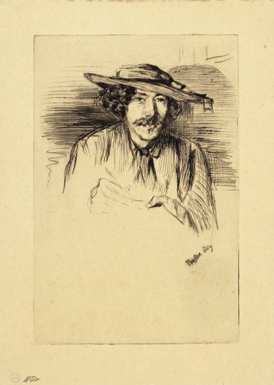 ウィスラーの肖像、1859 作： James Abbott McNeill Whistler