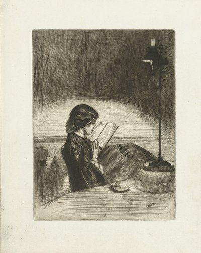 デボラ・デラノの読書の肖像 ともしび読書 作： James Abbott McNeill Whistler