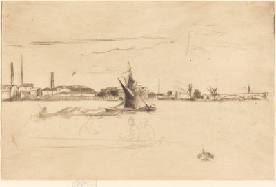 プライスのキャンドルワークス、c。 1875年。 作： James Abbott McNeill Whistler