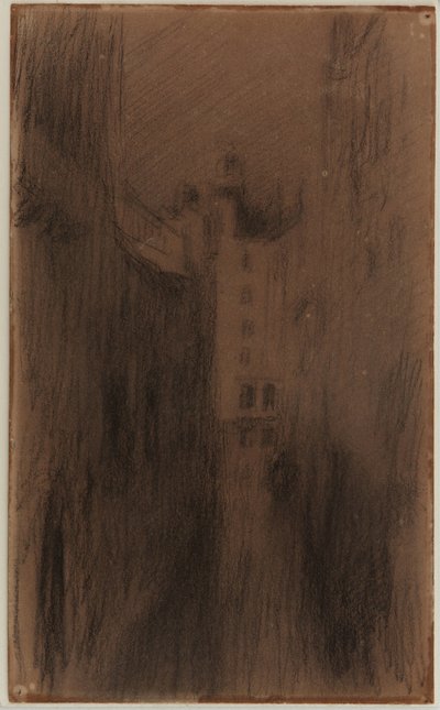 静かな運河、1879-1880年。 作： James Abbott McNeill Whistler