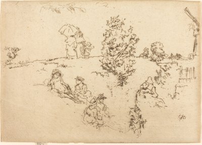 城壁、サンドイッチ、c。 1887年。 作： James Abbott McNeill Whistler