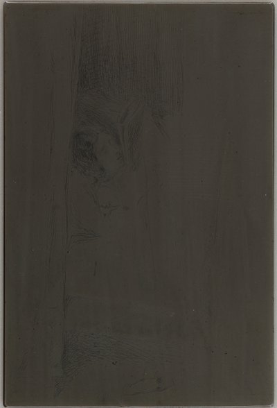 ベッドでの読書、1858年 作： James Abbott McNeill Whistler