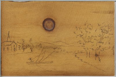 川の風景、1866-1878。 作： James Abbott McNeill Whistler