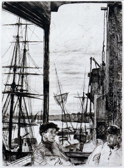 ロザーハイズ（またはワッピング） 作： James Abbott McNeill Whistler