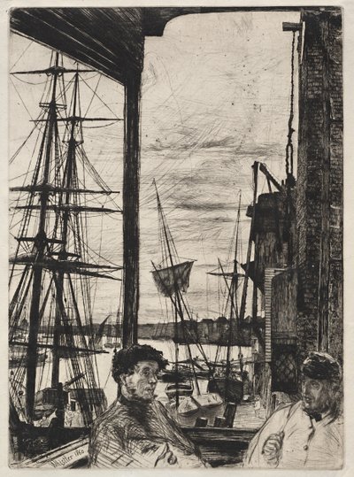Rotherhithe 作： James Abbott McNeill Whistler