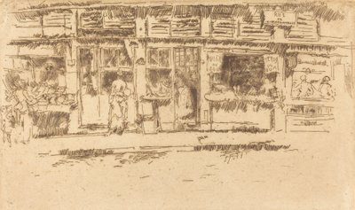ロシュフーコー通り、1893年。 作： James Abbott McNeill Whistler