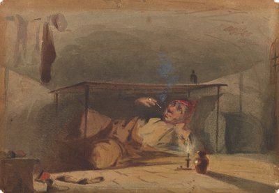 艦隊のサム・ウェラーの家主、1853年から1855年。 作： James Abbott McNeill Whistler