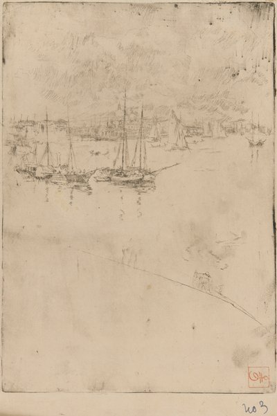 セントジョージ、1879-1880。 作： James Abbott McNeill Whistler