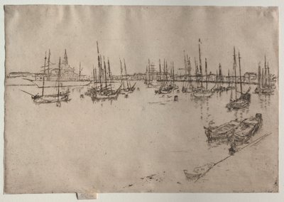 サンジョルジョ、ヴェネツィア、1886年。 作： James Abbott McNeill Whistler