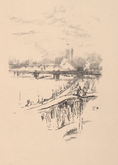 サボイハト。 作： James Abbott McNeill Whistler