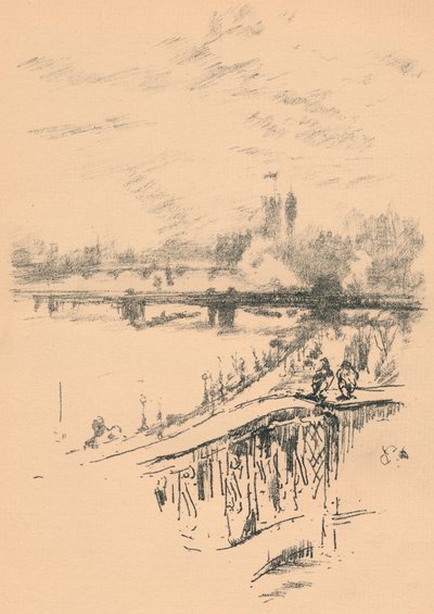 サボイピジョン、1896年、1898年 作： James Abbott McNeill Whistler