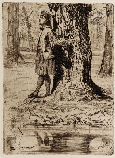 シーモア、1859年。 作： James Abbott McNeill Whistler