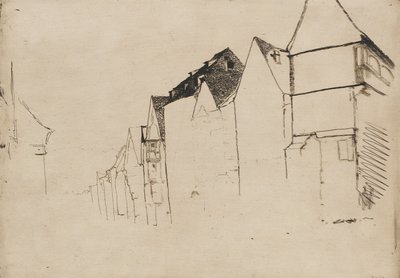 1858年に描かれた住宅のスケッチ。 作： James Abbott McNeill Whistler