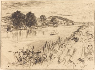 スケッチ、No.I、1861年。 作： James Abbott McNeill Whistler