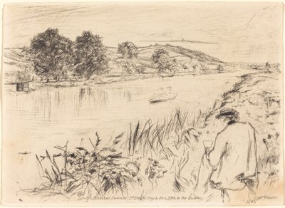 スケッチ、No. 1、1861。 作： James Abbott McNeill Whistler