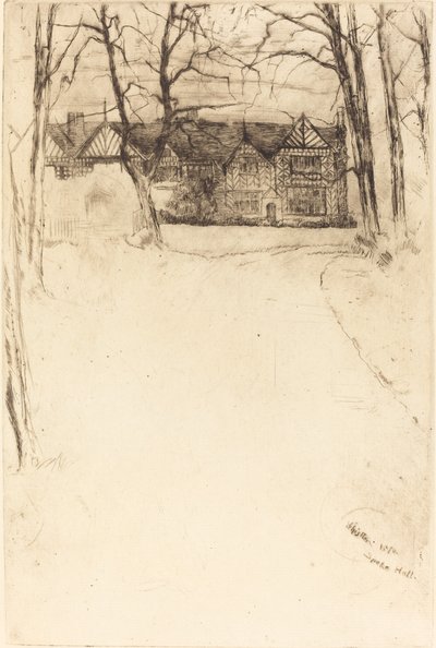 スピーク ホール、No.1、1870 年。 作： James Abbott McNeill Whistler