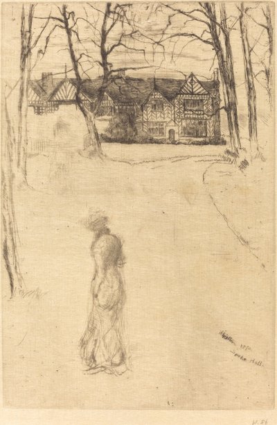 スピーク ホール、No.1、1870 年。 作： James Abbott McNeill Whistler