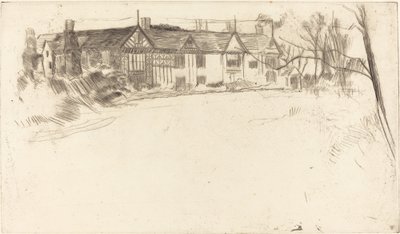 Speke Hall, No.2, 1875年。 作： James Abbott McNeill Whistler