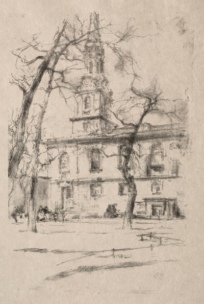 セントジャイルズインザフィールズ、1896年。 作： James Abbott McNeill Whistler