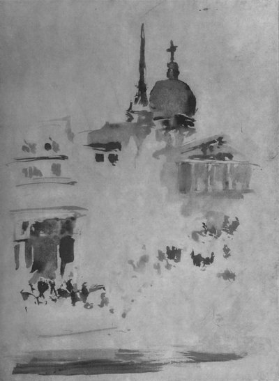 セントポールズ、c1884、1904 作： James Abbott McNeill Whistler
