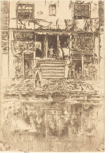 ステップス、アムステルダム、1889年。 作： James Abbott McNeill Whistler
