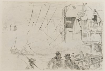 スティーブンスのボート ライフ、1859 年。 作： James Abbott McNeill Whistler