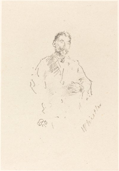 ステファン・マラルメ、No.2、1892年。 作： James Abbott McNeill Whistler