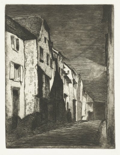 サヴェルヌ通り サヴェルヌの通り 自然からの12のエッチング（シリーズタイトル） 作： James Abbott McNeill Whistler